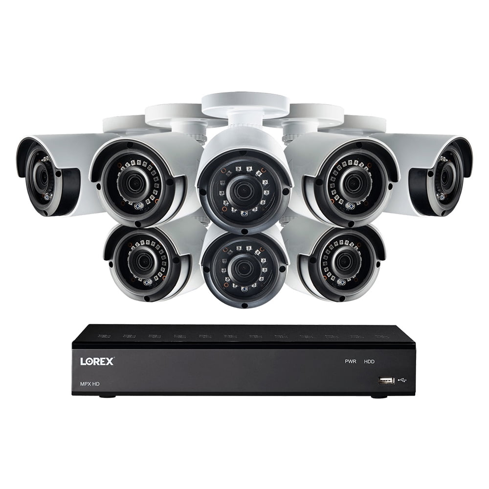 Lorex 8-Channel DVR 1TB Hard Drive Security Camera System with Four 1080p HD Weatherproof Bullet Security Cameras