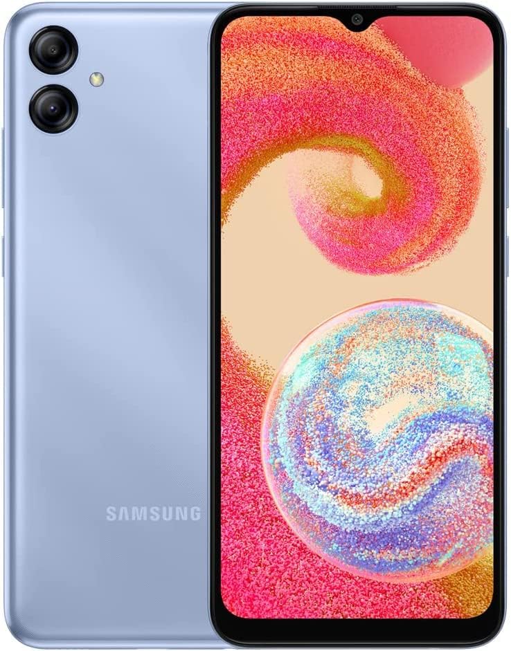 Samsung Galaxy A04e 4G LTE 32GB+3GB Latin Specs 6.5" Dual Sim 13MP Dual Camera SM-A042M/DS + (W/Fast Car Chager Bundle) (Light Blue)
