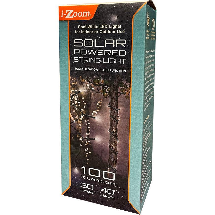 I-ZOOM 40' SOLAR POWERED STRING LIGHT 100 LEDS