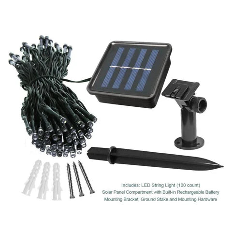I-ZOOM 40' SOLAR POWERED STRING LIGHT 100 LEDS