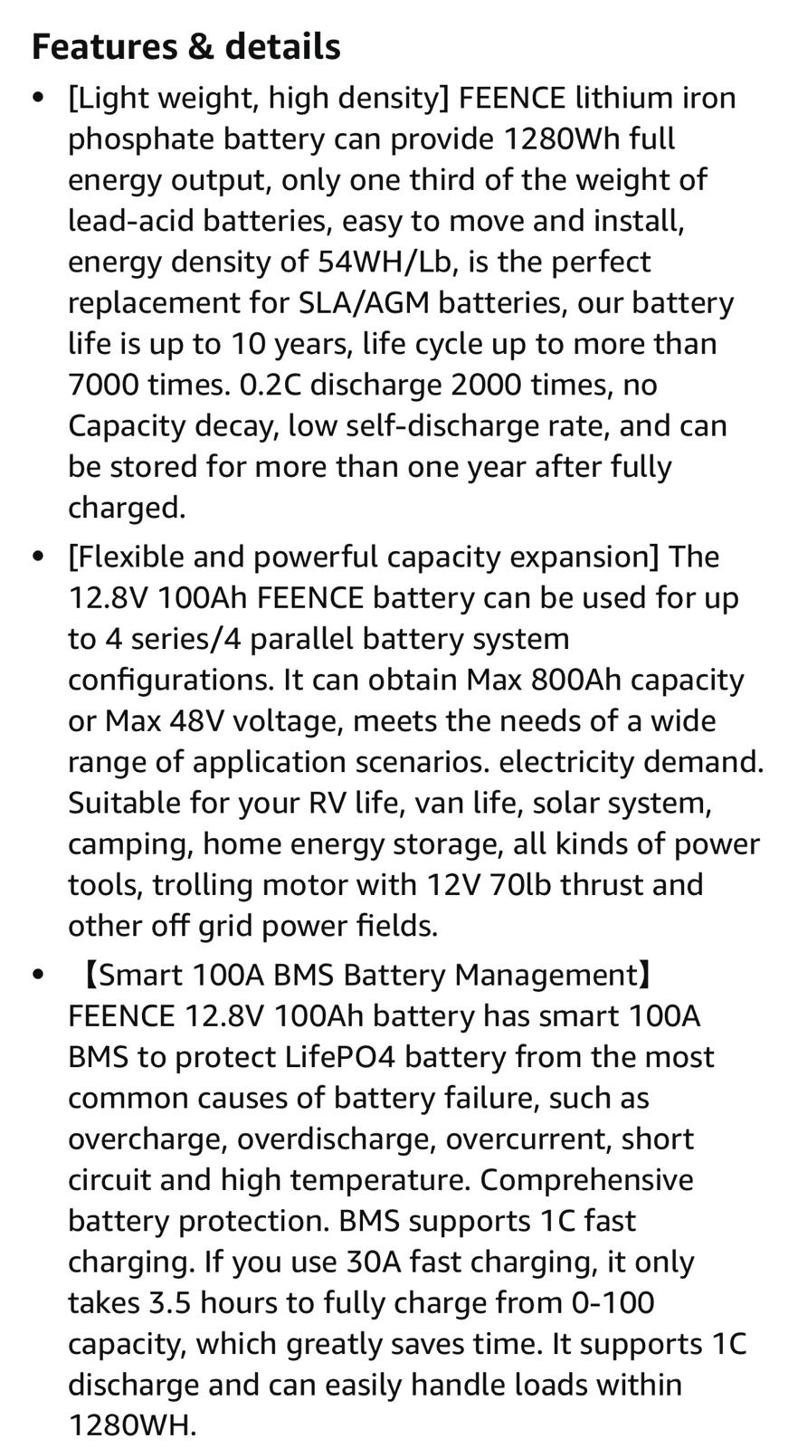 Lithum Iron Phosphate Deep Cycle Batteries- 12V100AH-