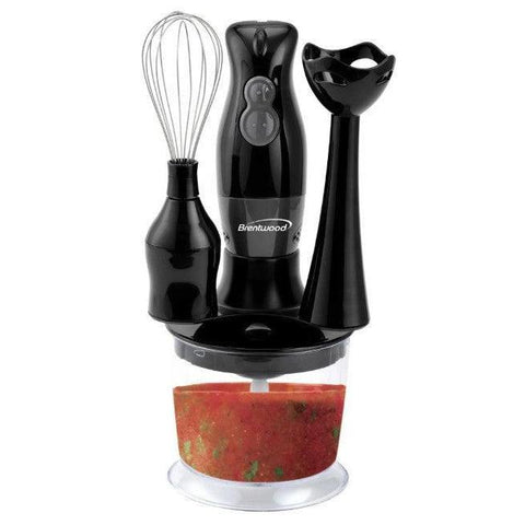 Brentwood Hand Blender & Food Processor - Black