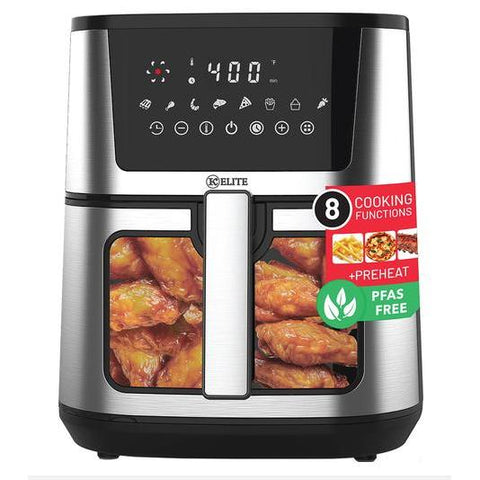 Kitchen Elite Digital Air Fryer 8 QT - Stainless Steel