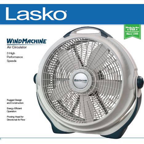 Lasko Wind Machine Ground Fan