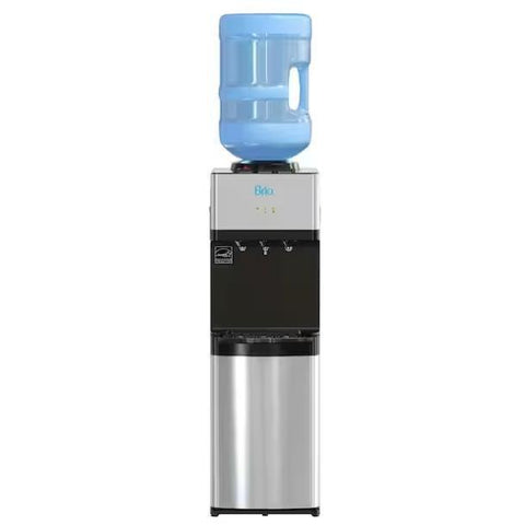 Brio Top Load Water Dispenser Cooler Hot/Cold/Room Temp - Stainless Steel