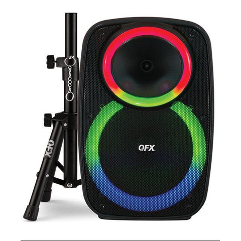 QFX Bluetooth Speaker with Stand + Mic 15"