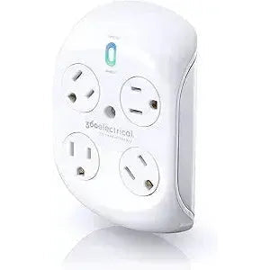 Description:
The RevolveALM Surge Protector features four rotating outlets in a stylish almond finish. Designed to protect your devices from power surges while offering flexible plug positioning, it’s ideal for home or office use.
