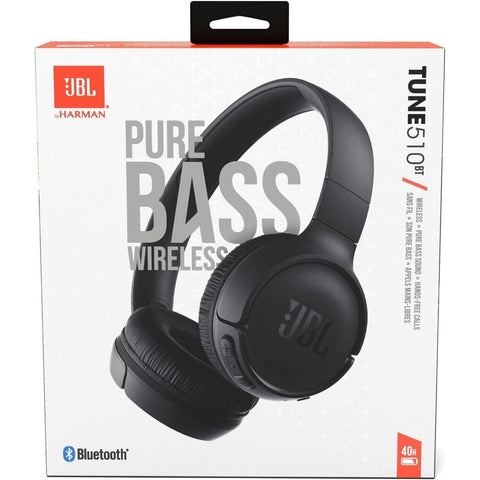 JBL Tune 510BT Wireless On-Ear Headphones Black