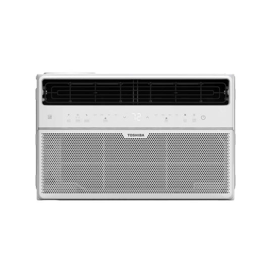 The Toshiba Smart 10,000 BTU window air conditioner has the power to cool up to 450 square feet with a sleek design, a unique touch control interface and a compact remote control. Smart functionalities include a smartphone app to control your AC through W
