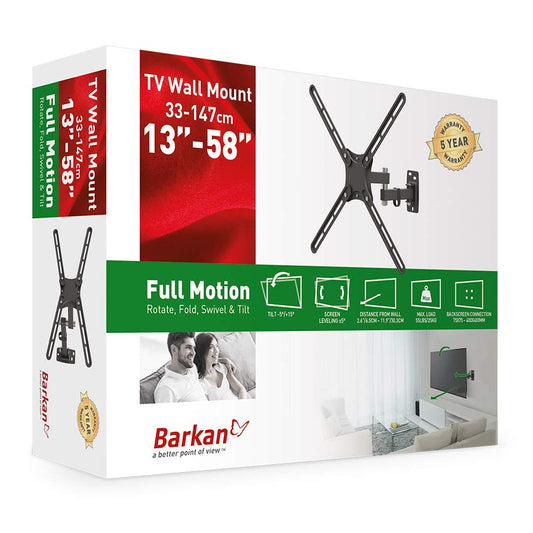 Barkan TV Wall Mount 13-65" Full Motion