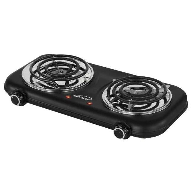 Brentwood Electric Double Burner - Black