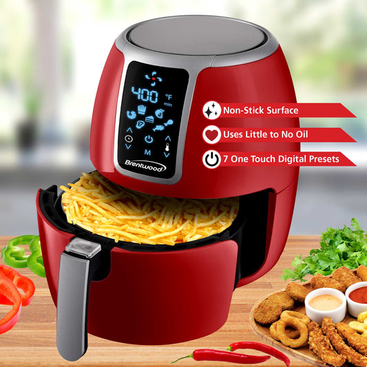 Brentwood - 4qt - Touchscreen digital Air Fryer