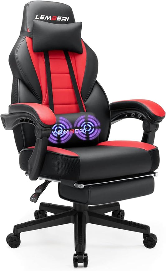 🕹🎮Gaming Chairs Computer Gamer Chair
Ergonomic Video Game Chairs, Racing Style, Big and Tall Chair, 400lb Weight Capacity, for Adults, with Headrest and Lumbar Support, with Footrest.