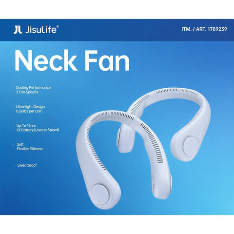 JisuLife Neck Fan - White
