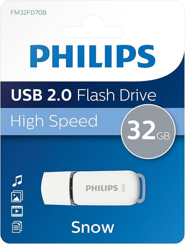 Philips PHMMD32GSNOWU2 Snow Edition 32GB USD 2.0

Brand: PHILIPS
Memory storage capacity: 32 GB
Hardware interface: USB 2.0
Special feature: Indicator lights
Write speed: 5.0

Capacity: 32 GB
connector USB 2.0
Transfer rate: max. Read speed 14 MB/s, max.
