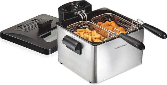 Hamilton Beach Stainless Steel Double Deep Fryer