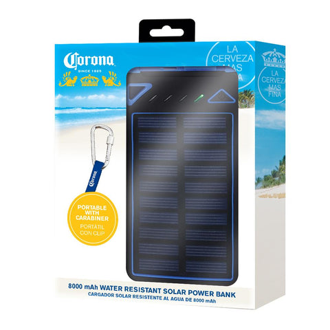 CORONA 00723 SOLAR POWERED BATTERY BANK - BK/BLUE