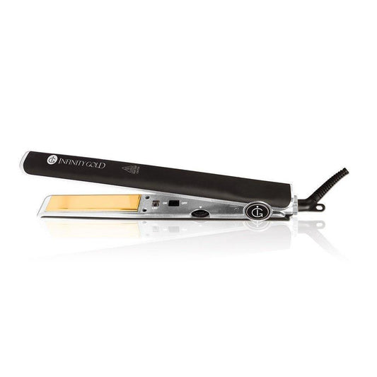 INFINITY GOLD IG1-BLACK CERAMIC HAIR STRAIGHTENING FLAT IRON